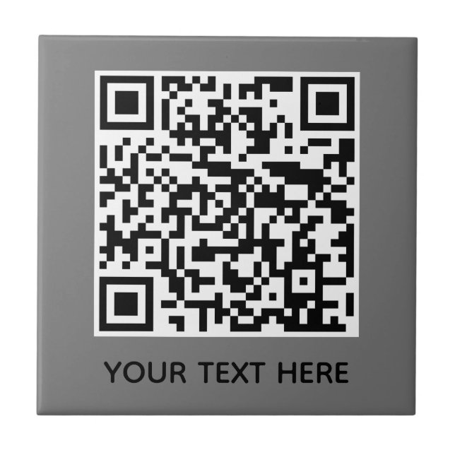 Fügen Sie Ihre eigene QR Code Text Scan Minimal ei Fliese (Vorderseite)