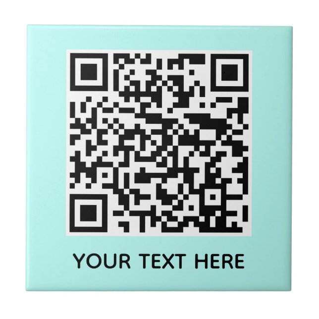 Fügen Sie Ihre eigene QR Code Text Scan Minimal ei Fliese (Vorderseite)