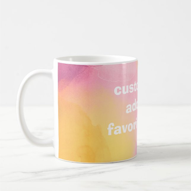 Fügen Sie Ihre eigene Tasse Aquarellkunst hinzu (Links)