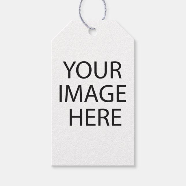 Fügen Sie Ihre eigenen Bild- oder Textübergabefeld Geschenkanhänger (Vorderseite)