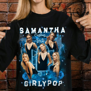 Fügen Sie Ihre eigenen Fotos Retro 90er Bootleg Y2 T-Shirt