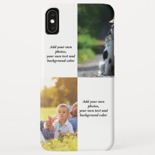 Fügen Sie Ihre eigenen Fotos, Text und Hintergrund Case-Mate iPhone Hülle