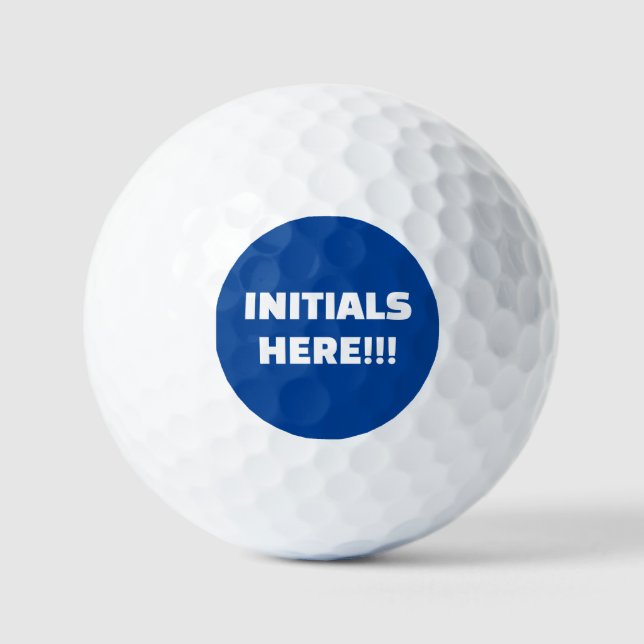 Fügen Sie Ihre eigenen INITIALS Golftälle mit benu Golfball (Vorderseite)