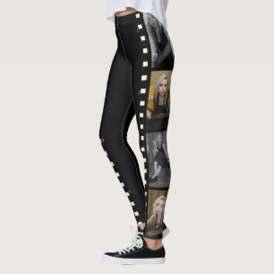 Fügen Sie Ihre Foto-Filmstreifen-Fotorahmen indivi Leggings