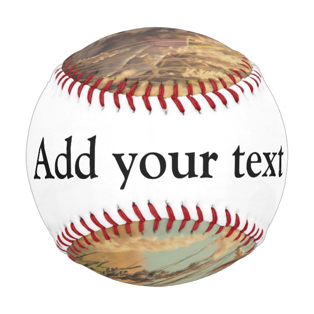 Fügen Sie Ihre Foto Weihnachten personalisiert hin Baseball (Rückseite)