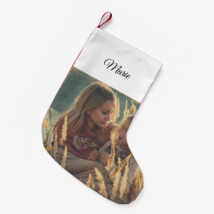 Fügen Sie Ihre Foto Weihnachten personalisiert hin Kleiner Weihnachtsstrumpf