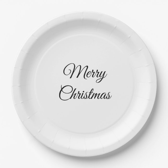 Fügen Sie Ihre Foto Weihnachten personalisiert hin Pappteller (Vorderseite)