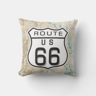 fügen sie ihre fotos route 66 kissen hinzu