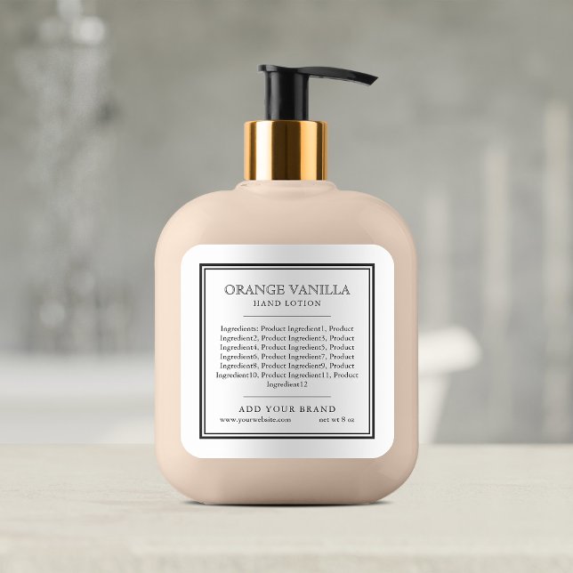 Fügen Sie Ihre klassischen schwarzen Grenzkomponen Quadratischer Aufkleber (Von Creator hochgeladen)