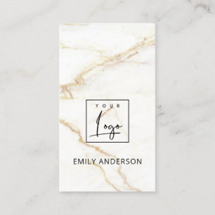 FÜGEN SIE IHRE LOGO MINIMAL MARBLE TEXTURE BERUFL VISITENKARTE