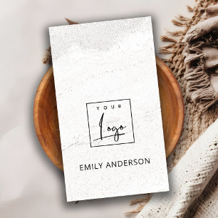 FÜGEN SIE IHRE LOGO MINIMAL STONE TEXTURE BERUFLI VISITENKARTE