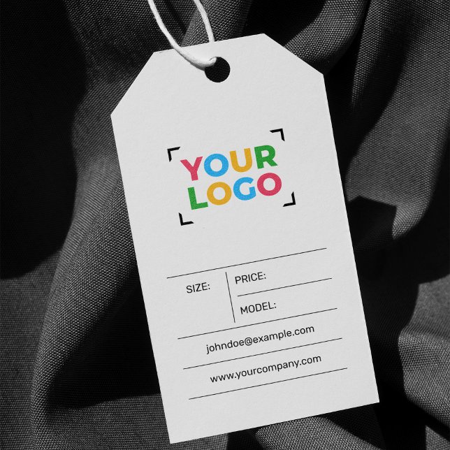 Fügen Sie Ihre Logo-Minimalistische Branding-Bekle Geschenkanhänger (Von Creator hochgeladen)