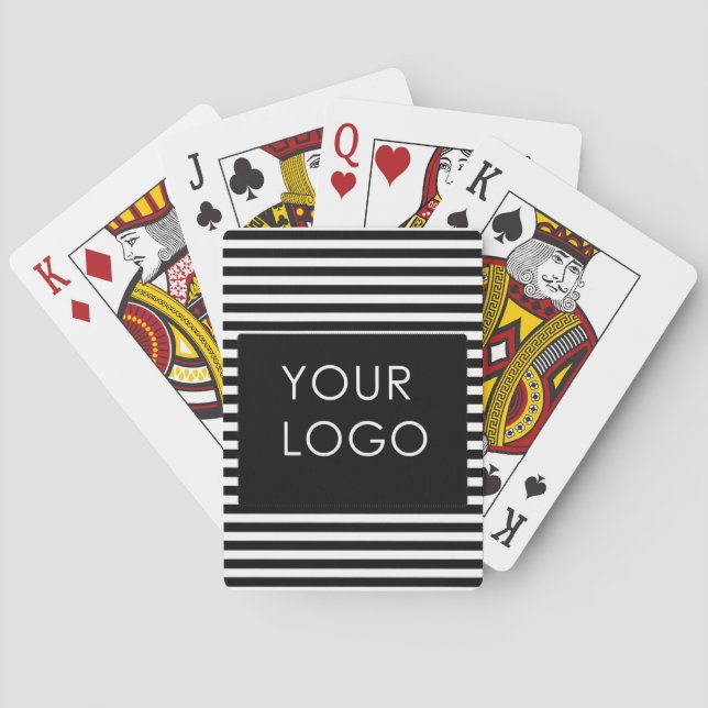 Fügen Sie Ihre Logokombinationen für den Business- Spielkarten (Rückseite)