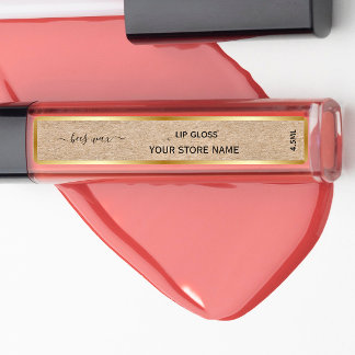 Fügen Sie Ihre Marke Gold-Kraft-Lippenbalsam-Etike Etiketten