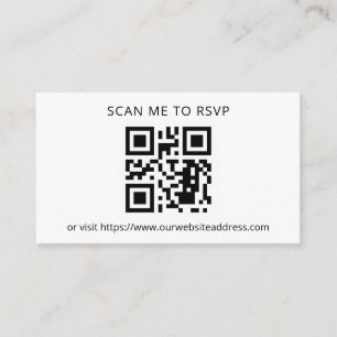 Fügen Sie Ihre QR-UAWG Hochzeit hinzu Begleitkarte