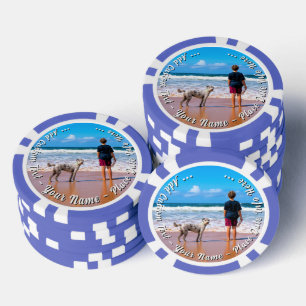 Fügen Sie Ihre Tier-Foto-Poker-Chips Personalisier Pokerchips