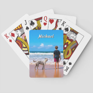 Fügen Sie Ihre Tier-Foto-Spielkarten-Geschenk mit Spielkarten