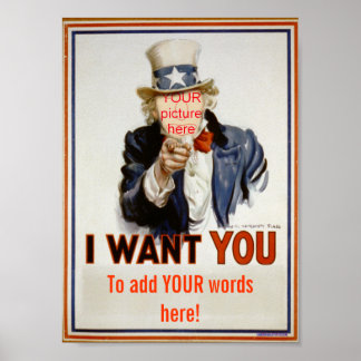 "Fügen Sie Ihre Worte hinzu" Poster