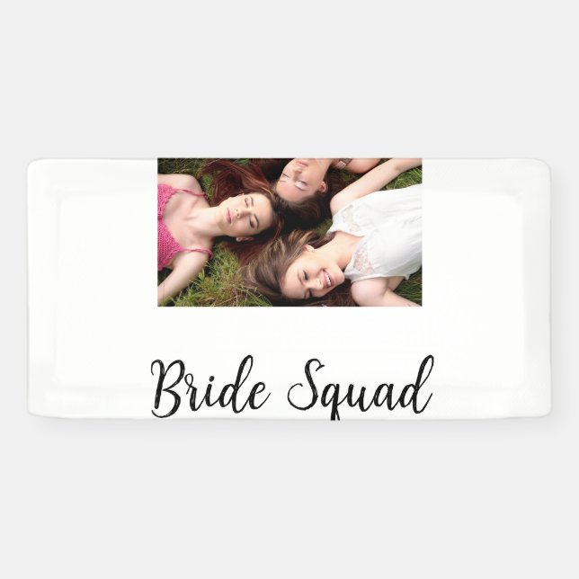 Fügen Sie Ihrem Foto Name Brautjungfrau Truppe Par Banner (Horizontal)