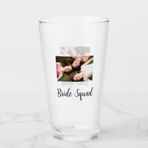 Fügen Sie Ihrem Foto Name Brautjungfrau Truppe Par Glas