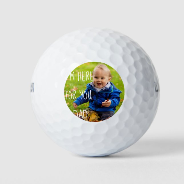 Fügen Sie Ihrem Foto Niedlichen Sonnenschein Perso Golfball (Vorderseite)