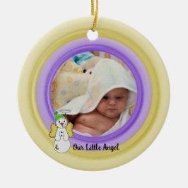 Fügen Sie Ihrem Foto unsere kleine Engel Keramik O Ornament