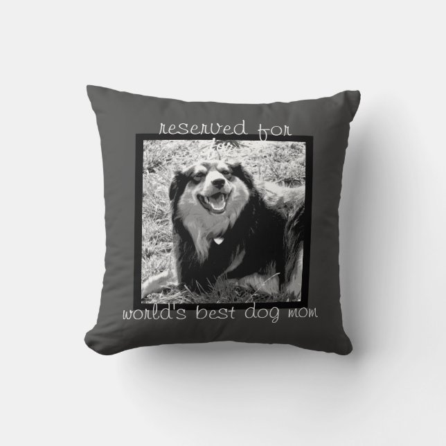 fügen Sie Ihrem Hund Foto Angebot individuelle Dek Kissen (Vorderseite)