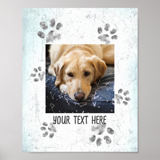 Fügen Sie Ihrem Hund Foto eine eigene Haustierwand Poster (Vorne)