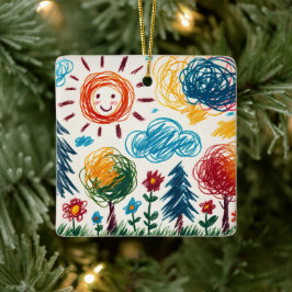 Fügen Sie Ihrem Kind das Kunstwerk zu Weihnachten Keramikornament