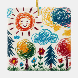 Fügen Sie Ihrem Kind das Kunstwerk zu Weihnachten Keramikornament