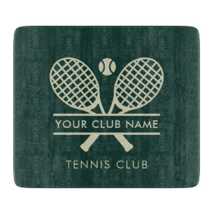 Fügen Sie Ihrem Tennisklubname Team Camp Custom hi Schneidebrett