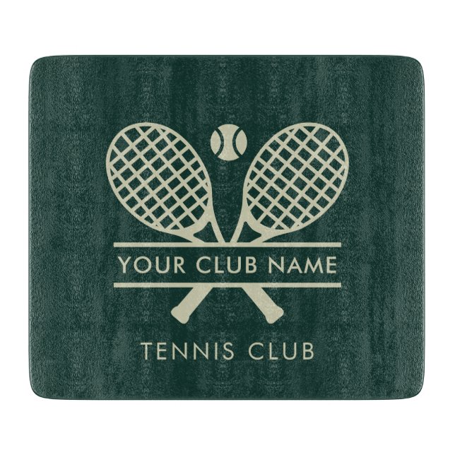 Fügen Sie Ihrem Tennisklubname Team Camp Custom hi Schneidebrett (Vorderseite)