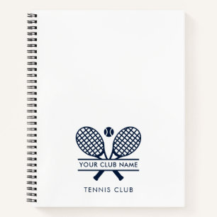 Fügen Sie Ihrem Tennisteam Ihren Clubnamen jede Fa Notizbuch