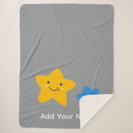 Fügen Sie Ihren Babynamen Sherpa Blanket Thread hi Sherpadecke