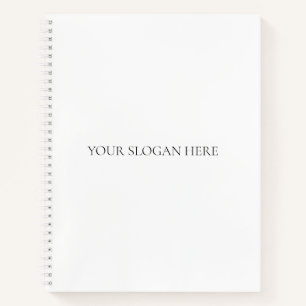 Fügen Sie Ihren benutzerdefinierten Slogan oder Ko Notizbuch