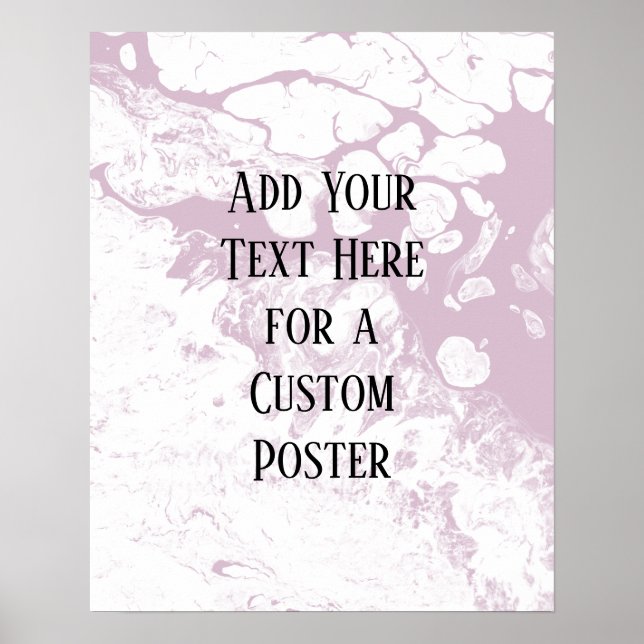 Fügen Sie Ihren benutzerdefinierten Text, die weiß Poster (Vorne)