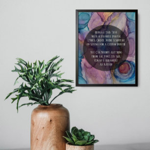 Fügen Sie Ihren benutzerdefinierten Text Farbiger  Poster