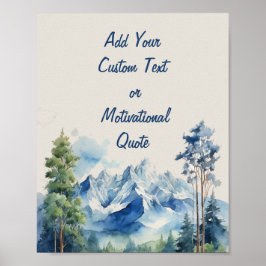 Fügen Sie Ihren benutzerdefinierten Wasserfarbenbe Poster