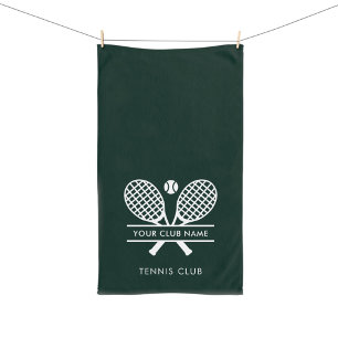 Fügen Sie Ihren Club-Namen Tennis-Team Grün hinzu Handtuch