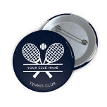 Fügen Sie Ihren Clubname Tennisteam Navy Custom Button<br><div class="desc">Passen Sie diesen Knopf einfach an, indem Sie Ihren Club- oder Gesellschaftsnamen hinzufügen, indem Sie auf den Knopf "Personalisieren" klicken. Sie können den Hintergrund, die Schriftart und die Knopffarbe ändern, indem Sie auf "Bearbeiten mit dem Design-Tool" klicken. Ideal für alle Clubs, Geschäfte oder Schulklassen. Bestellen Sie so viele oder so...</div>