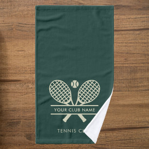 Fügen Sie Ihren Clubnamen hinzu Tennis Team Farbe Handtuch