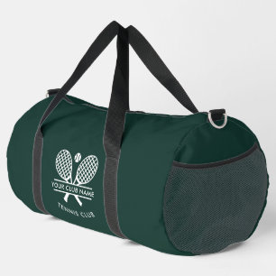 Fügen Sie Ihren Clubnamen Tennis Rackets Motif Gre Duffle Bag