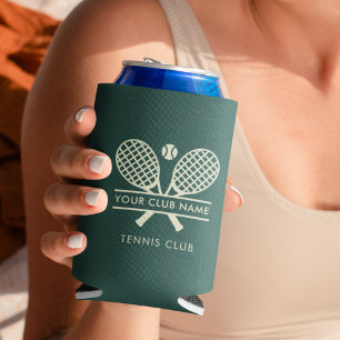 Fügen Sie Ihren Clubnamen Tennis Team Swag Green C Dosenkühler