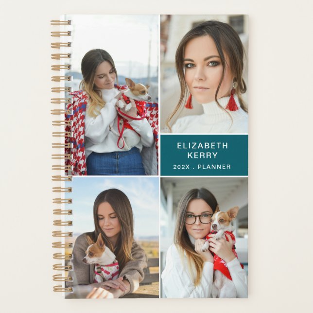 Fügen Sie Ihren eigenen benutzerdefinierten 4-Foto Planer (Vorderseite)