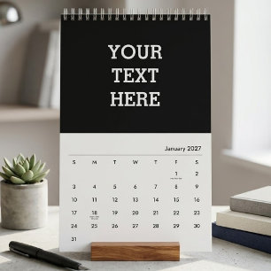 Fügen Sie Ihren eigenen benutzerdefinierten Text h Kalender