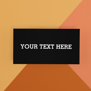 Fügen Sie Ihren eigenen benutzerdefinierten Text h Rabattkarte