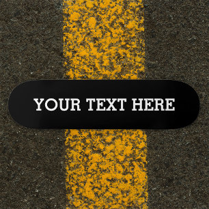 Fügen Sie Ihren eigenen benutzerdefinierten Text h Skateboard