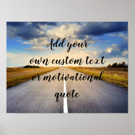 Fügen Sie Ihren eigenen benutzerdefinierten Text o Poster