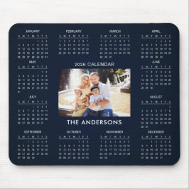 Fügen Sie Ihren eigenen Familienfoto-Kalender 2026 Mousepad