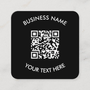 Fügen Sie Ihren eigenen QR-Code-Text hinzu Scannen Quadratische Visitenkarte